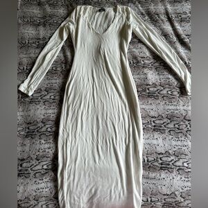 Naked wardrobe, white dress